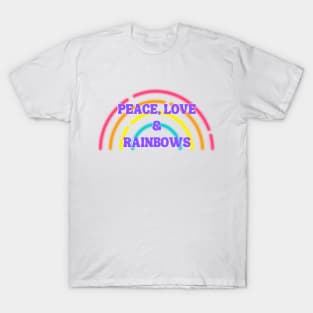 Peace, Love & Rainbows T-Shirt